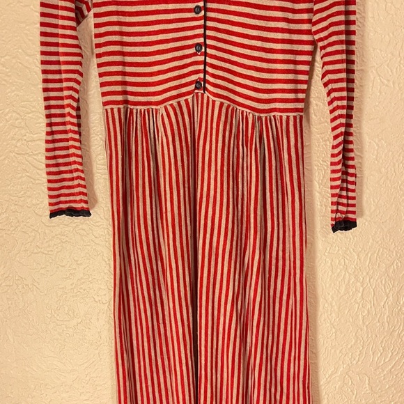 Gudrun Sjödén Striped Red and White Knit Dress 100% linen. - Picture 3 of 9